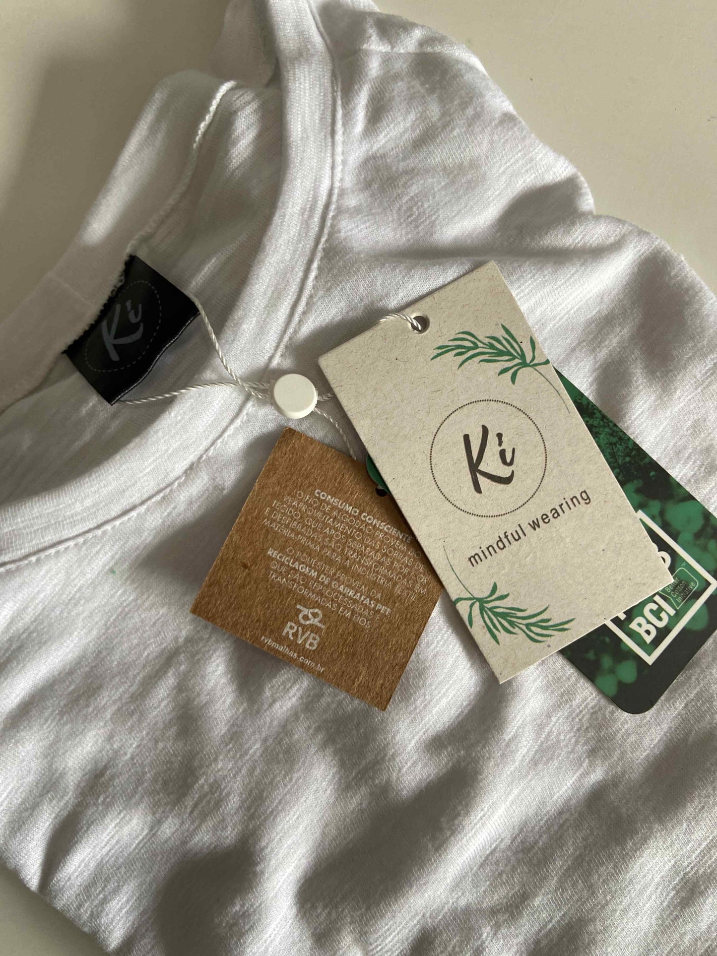 Camiseta Raglan em PET reciclado Branco
