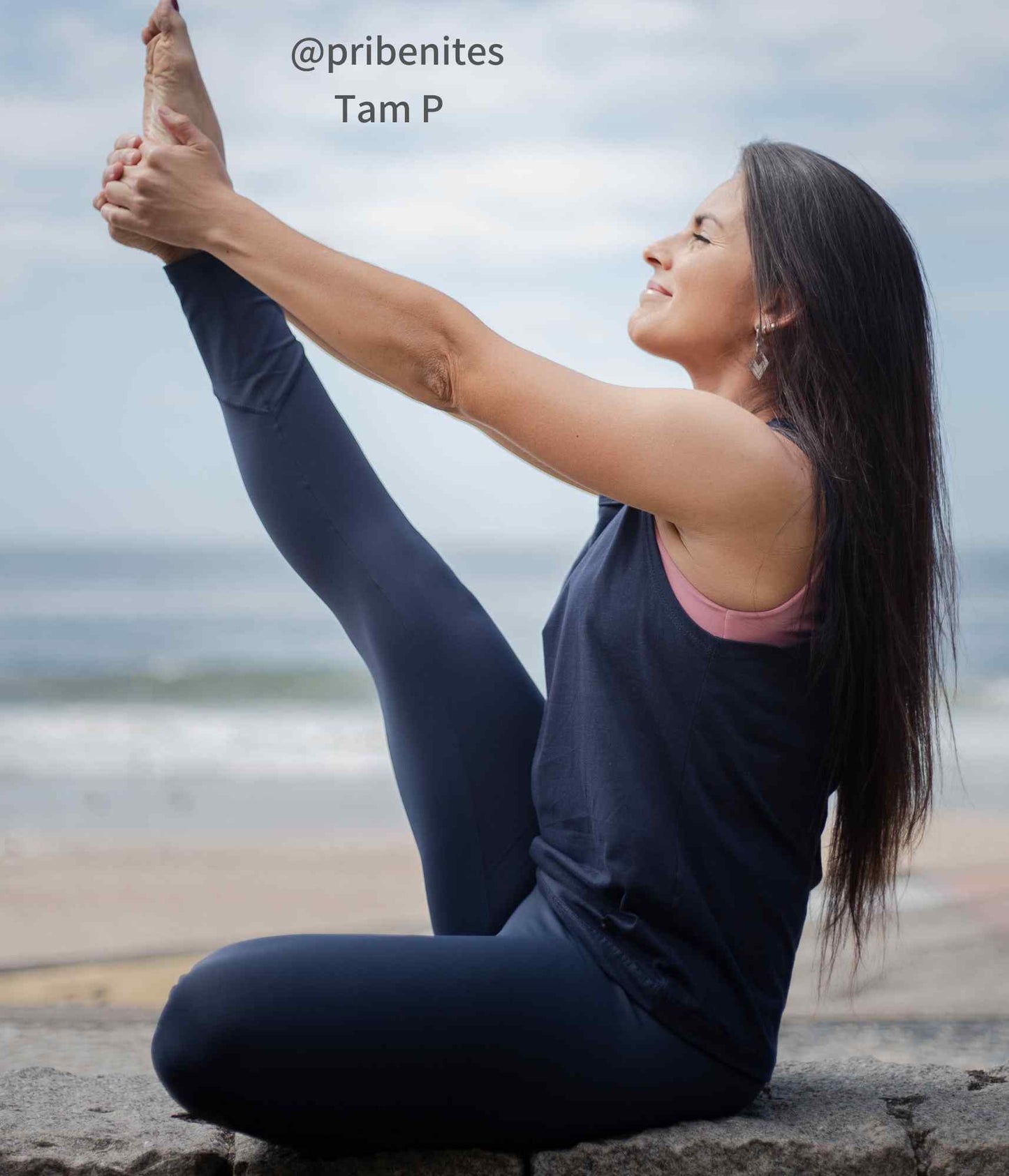 Legging Bio Cintura Super Alta Navy