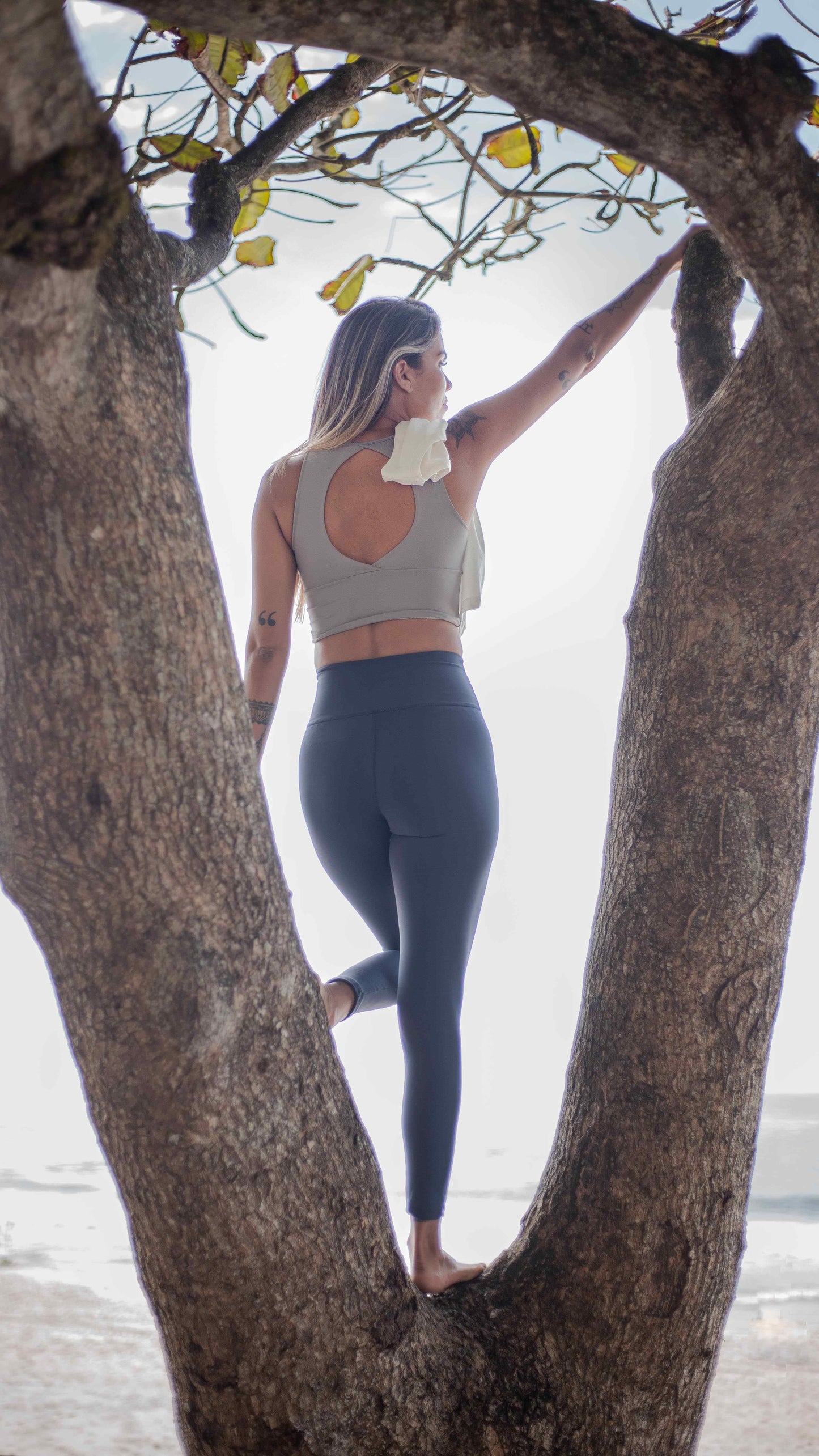 Legging Bio Cintura Super Alta Navy