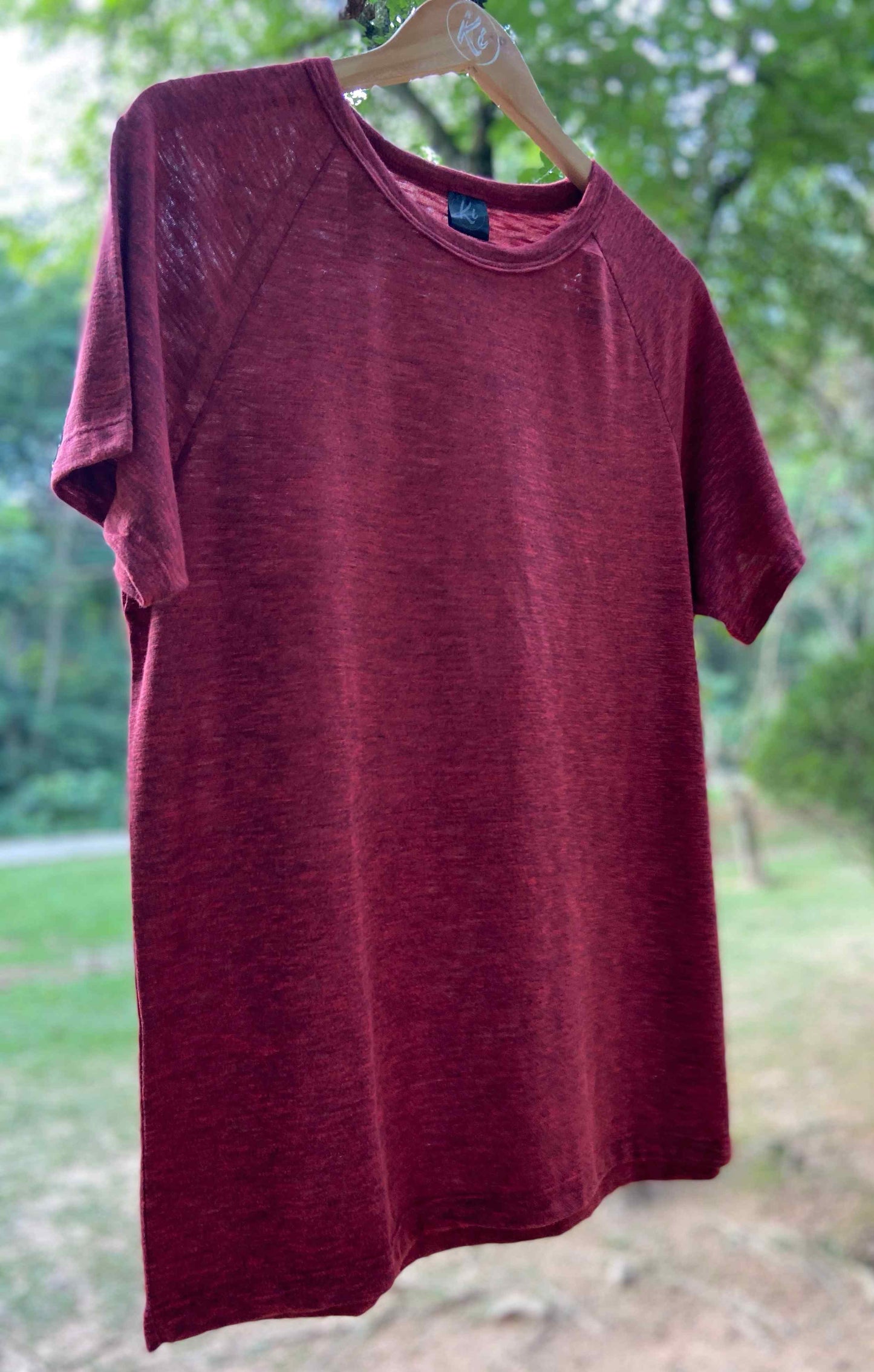 Camiseta Raglan em PET reciclado Vermelha