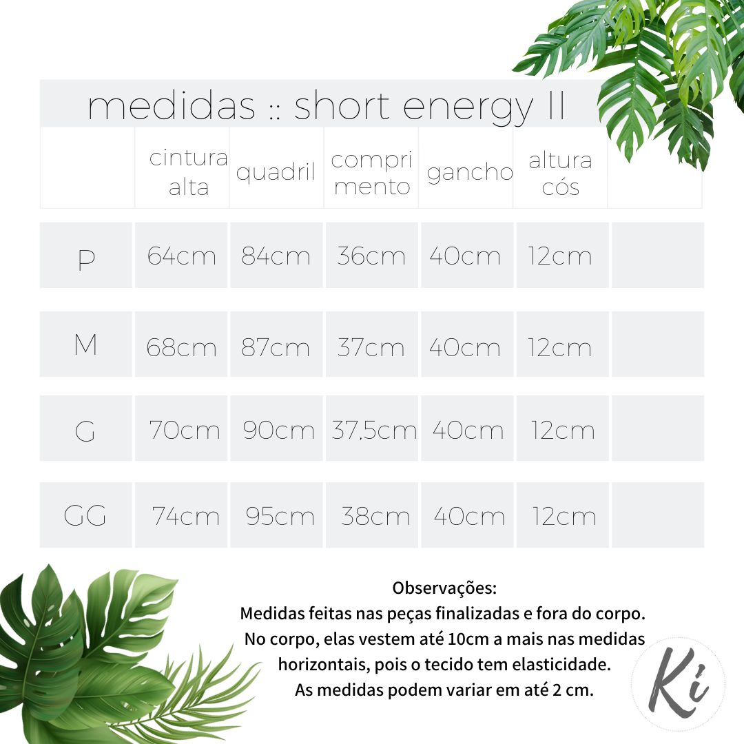 Short Energy II Turquesa