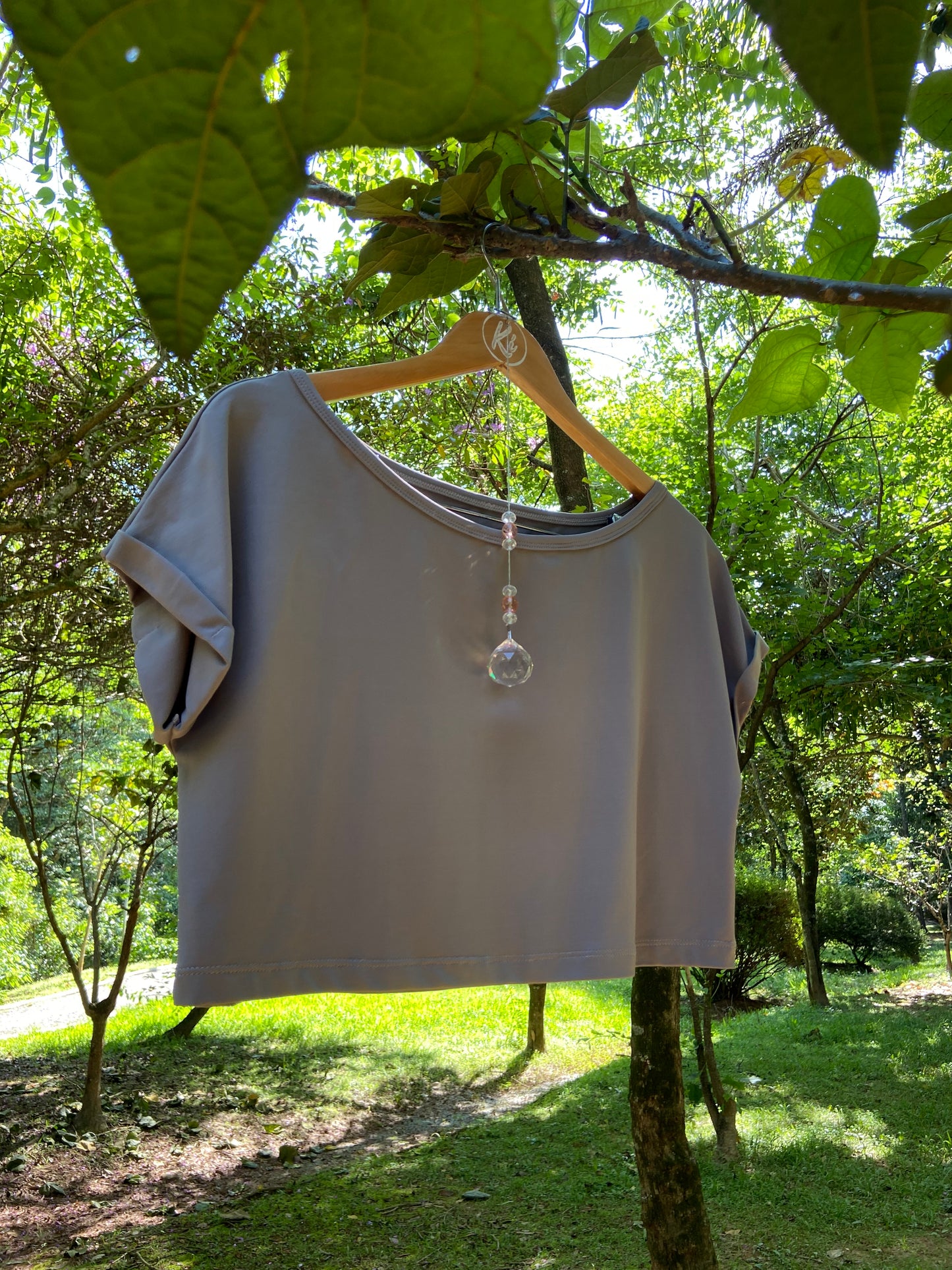 Cropped Bio Nippo Cinza Claro