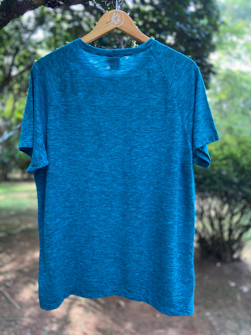 Camiseta Raglan em PET reciclado Azul Petróleo