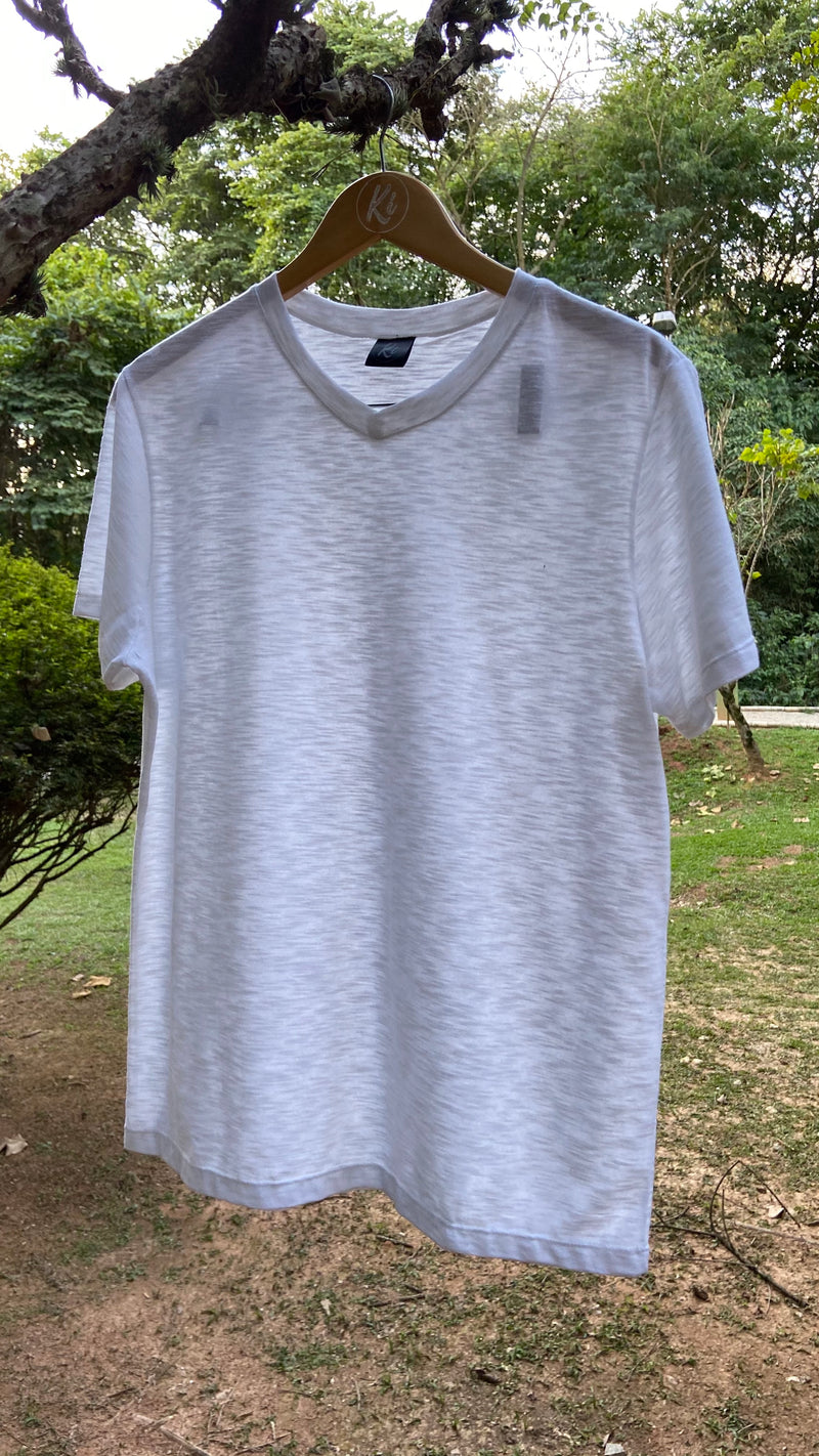 Camiseta PET V Branco