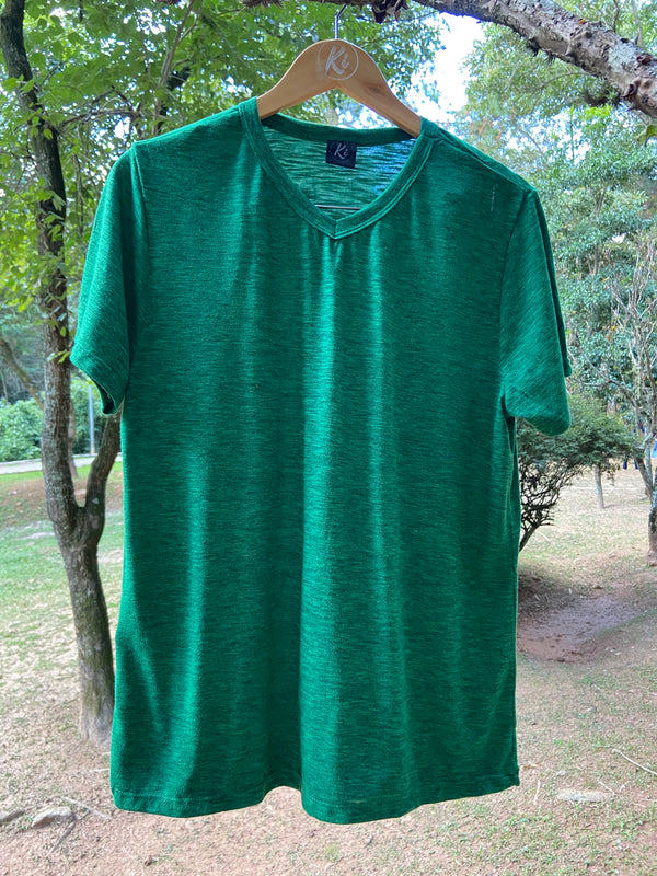 Camiseta PET V Verde Bandeira