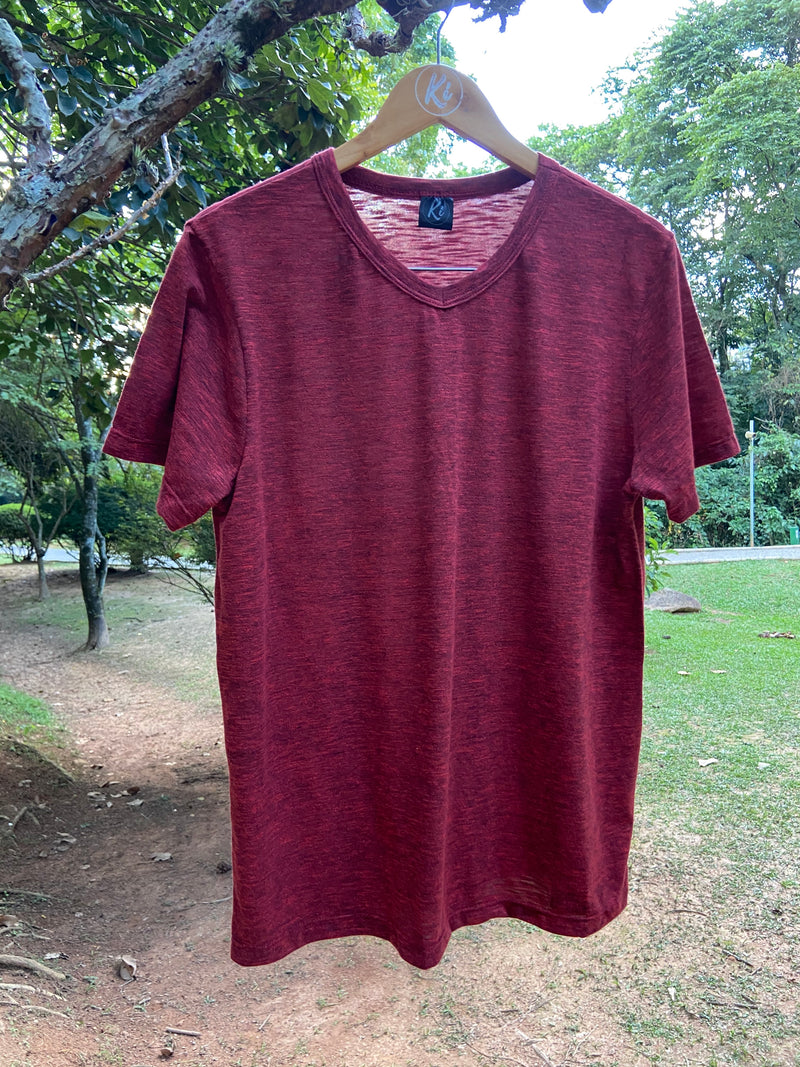 Camiseta PET V Vermelho