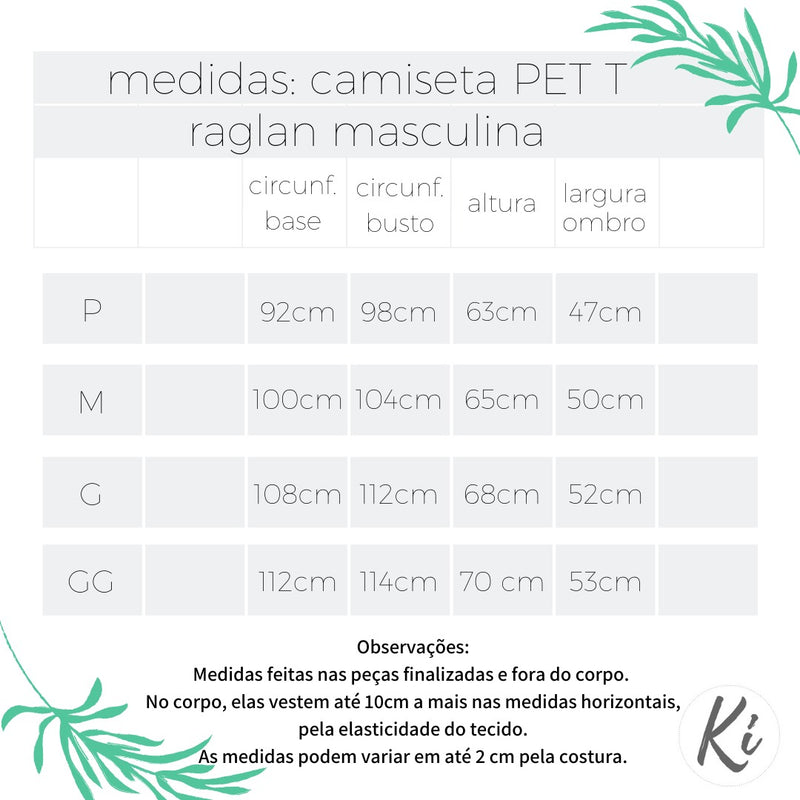 Camiseta PET T Cinza Médio