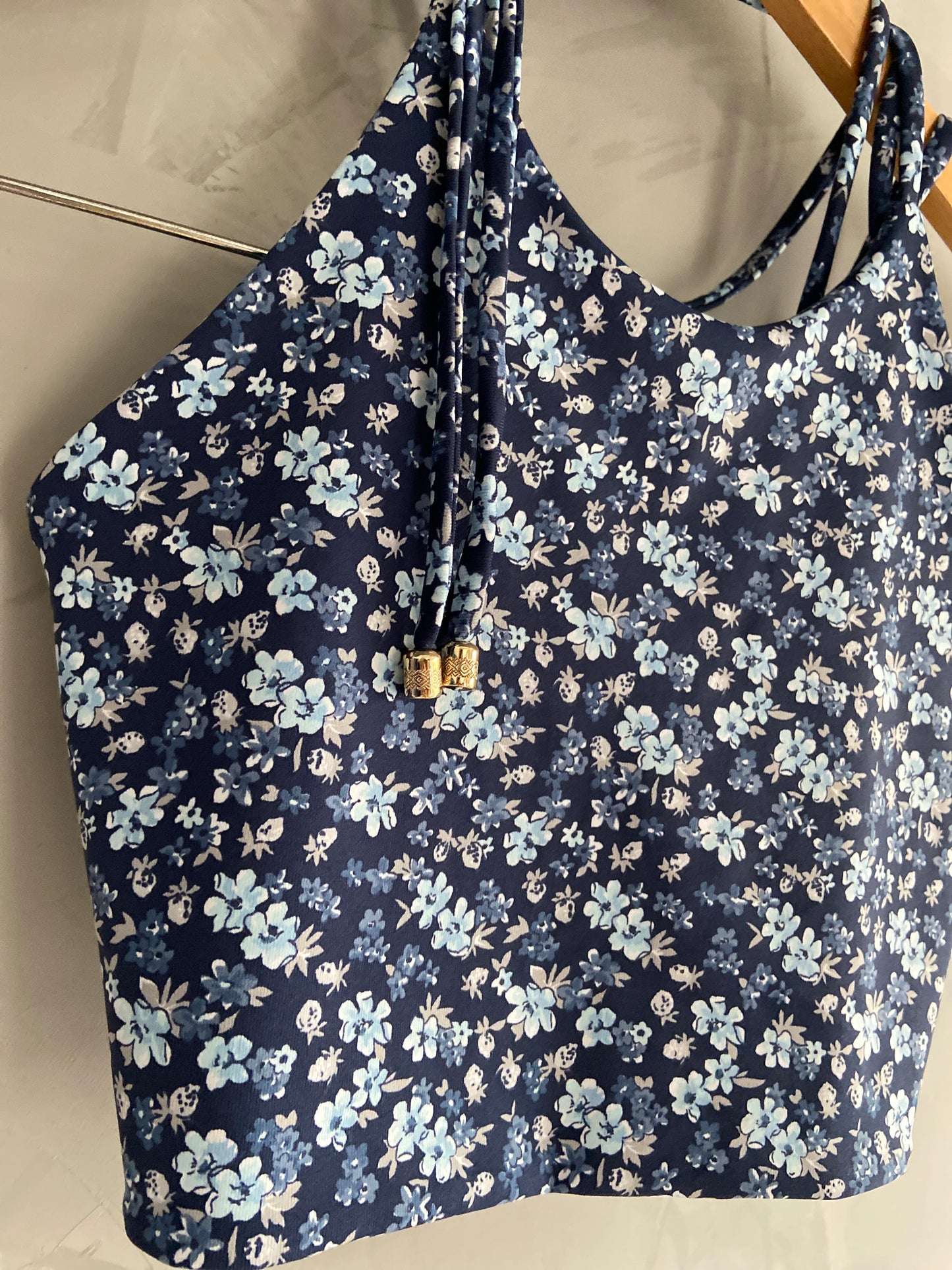 Top Bio Strap Estampa Flores
