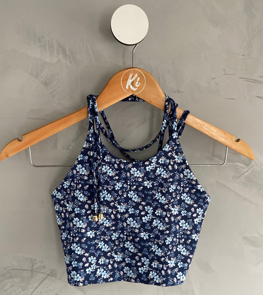 Top Bio Strap Estampa Flores