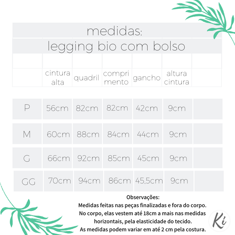 Legging Bio com Bolso Preto