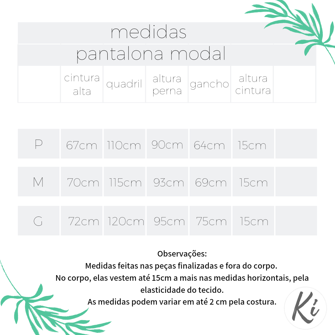 Pantalona Modal Cintura Super Alta Caramelo